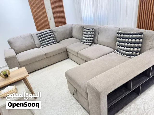للبيع طقم كنب كورنر عملي وأنيق بحالة ممتازة