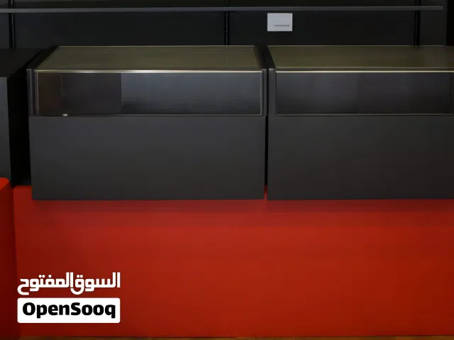 ready made wooden Black and red Display Drawer