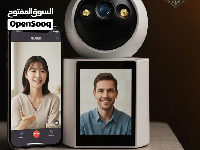 كاميرا مراقبة داخلية حديثة تدعم الذكاء الاصطناعي اتصال صورة وصوت ومكالمات وبث مباشر شاشة   ودقة عالي