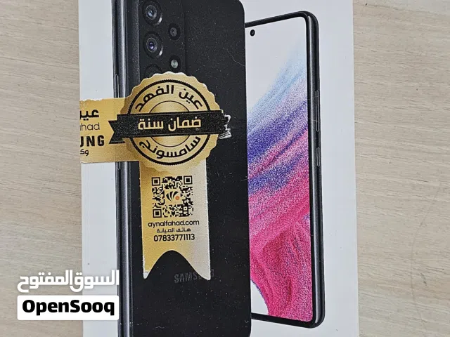 سامسونج A53 5G ذاكرة 256 كيكا نظيف جداً + 5 كفرات هدية