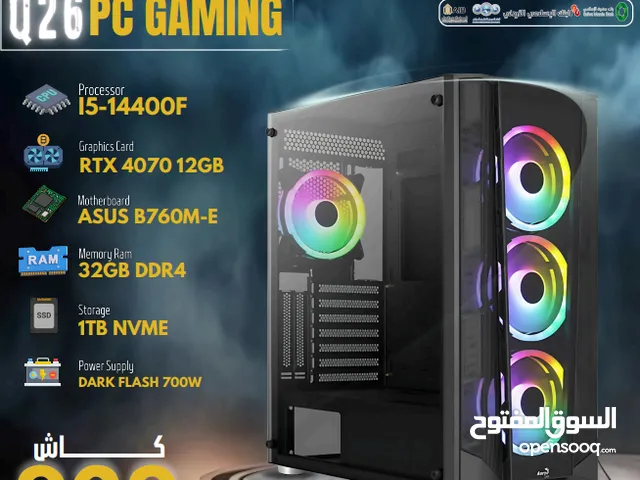 بي سي جيمينج كور اي5 جيل 14 كرت 4070تي اي PC GAMING CORE I5 14 TH RTX 4070