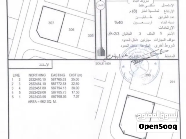 ارض للبيع بركاء المريصي كونر من المالك