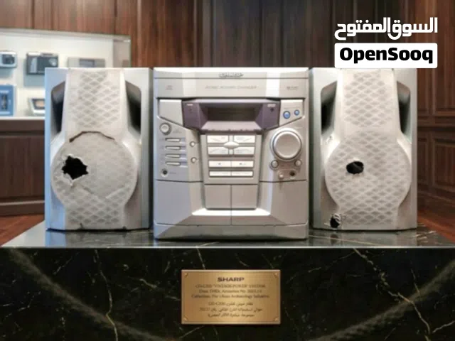 ستيريو SHARP ياباني أصلي مع 2 سماعة (الراديو فقط شغال)