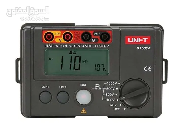 يتوفر لدينا جهاز مقاومة العزل (ميجر)  #UNI_T_UT500  1-AC voltage measurement   *يقوم بقياس الجهد