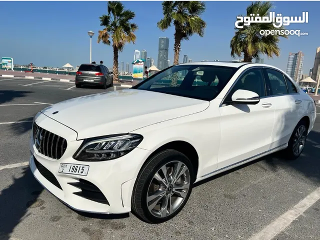 Mercedes Benz c300 model 2020 white free delivery مرسيدس سي خليجي ابيض لدينا التوصيل مجانا
