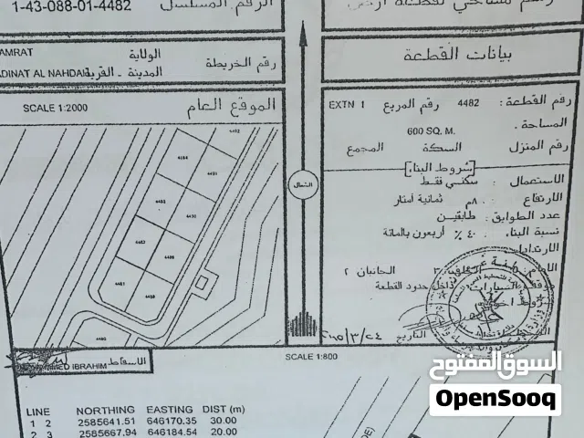 Residential Land for Sale in Muscat Amerat