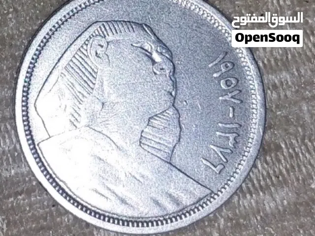 عمله ابو الهول 10 قروش فضه وزن 7 جرام حاله الزيرو