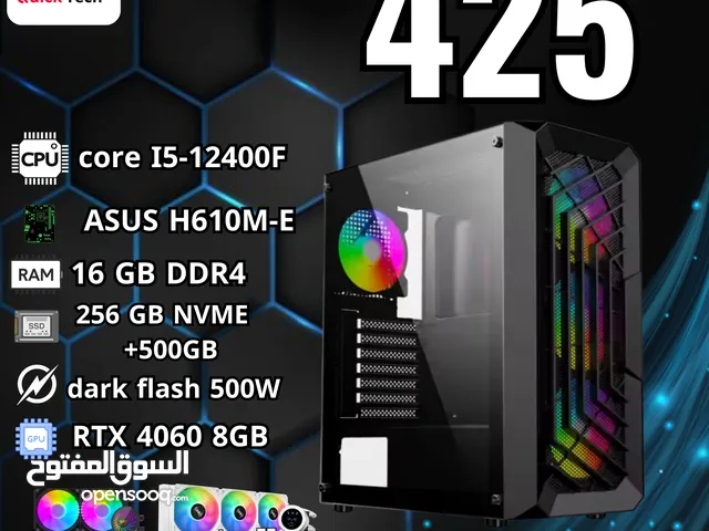 PC GAMING CORE I5 12TH RTX 4060 بي سي جيمينج كور اي 5 جيل 12 كرت 4060