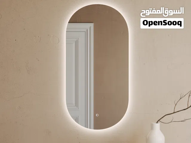 مرآة بيضاوية LED فاخرة بإضاءة خلفية – تصميم عصري أنيق تركيب وتوصيل مجاني ادفع بعد الاستلام من متجرنا