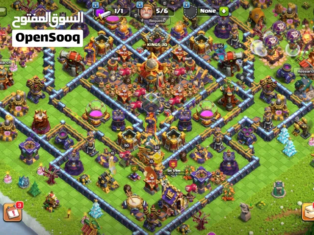 Clash of clans account town hall 16 حساب كلاش اوف كلانس بيت 16