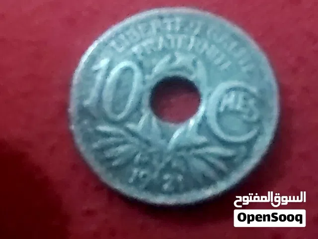 عشره سنت فرنسي قديم جداااا 1921