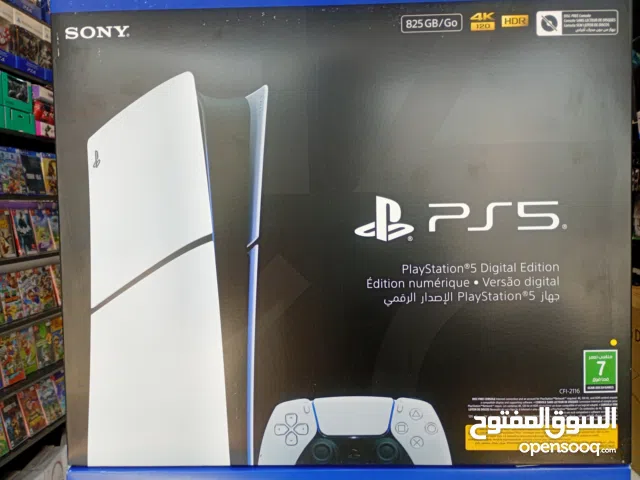 بلايستيشن 5 سليم ديجيتال 1 تيرا - جديد كلياً مع ضمان سنة استبدال Sony PS5 Slim Digital 825 gb SSD