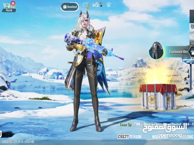 حساب ببجي ام فور الثلجي