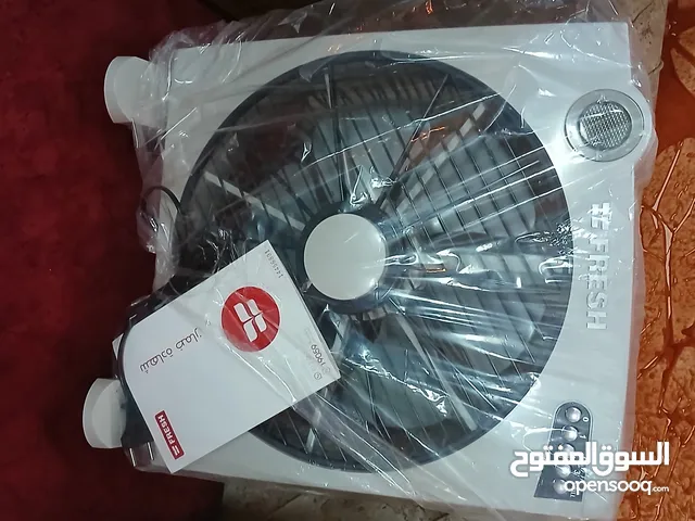مروحه فريش (جديد) أطار المروحه لون: أبيض ، باقي المروحه بي اللون: الفضي