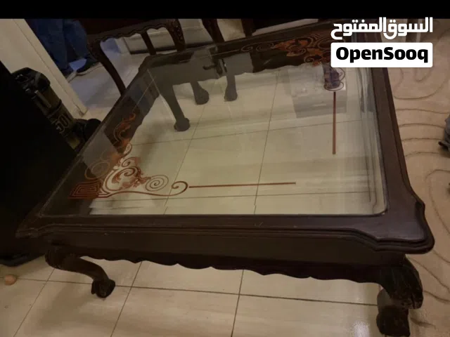 طقم طاولات للبيع خشب زان محفر تحفير
