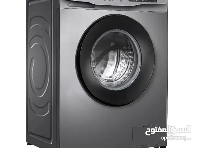 غسالة ملابس تحميل امامي من تي سي ال سعة 10 كجم اللون رمادي غامق جديدة استعمال اسبوع واحد فقط