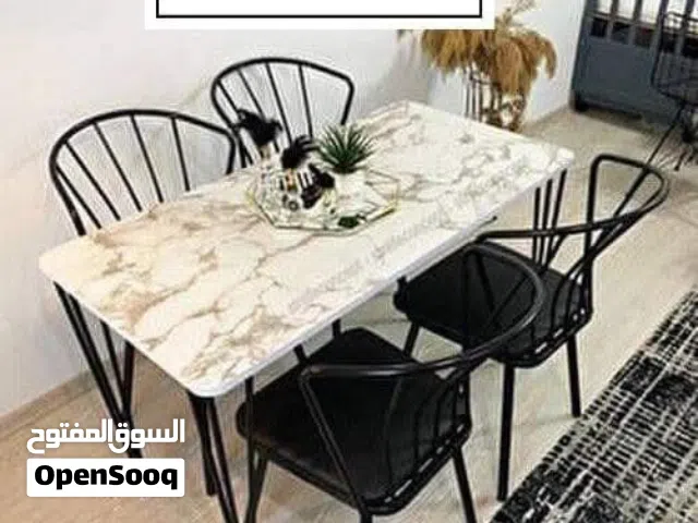 ميز طعام 4كراسي  طول 110العرض 80
