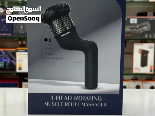 Porodo Lifestyle 4 Head Rotating Design Muscle Relief Massager. New