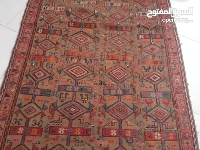 Vintage Handmade Camel Wool Rug – 65 Years Old – No Damage - سجادة فارسية قديمة يدوية