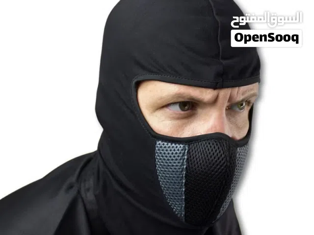 قناع ببجي شتوي طاقية مزوده بحماية ربر للانف والفم ب5 دنانير قفاز عظم نص اصابع ب5