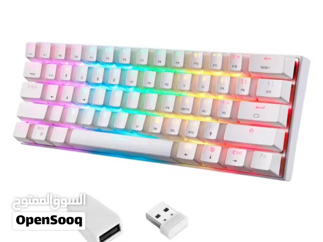 Motospeed SK62 RGB Mechanical    Game Keyboard (قابل للتفاوض)  مستعمل شهرين فقط وهو سلكي أو لاسلكي .