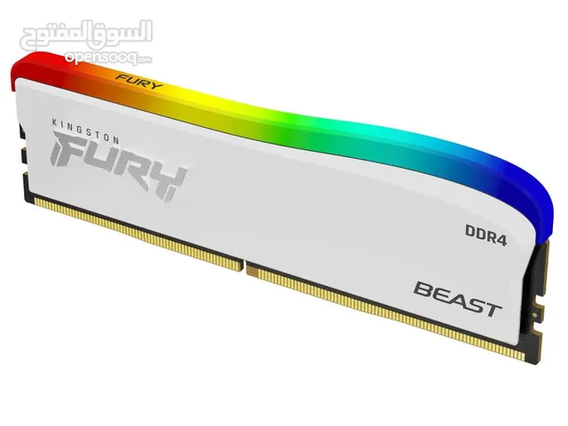رامات جيمنج ديسكتوب KINGSTON FURY BEAST 16GB (2 x 8GB) DDR4 3600MHz RGB GAMING RAM