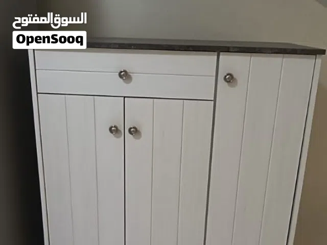 Storage Cabinet — White Marble-Effect Top  Sohar