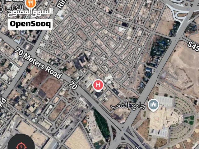 ارض مساحة 5 لبن حر معمد شارع 10 متر غربي قريب شارع 24درجه ثانيهو قريب المشاتل السبعين