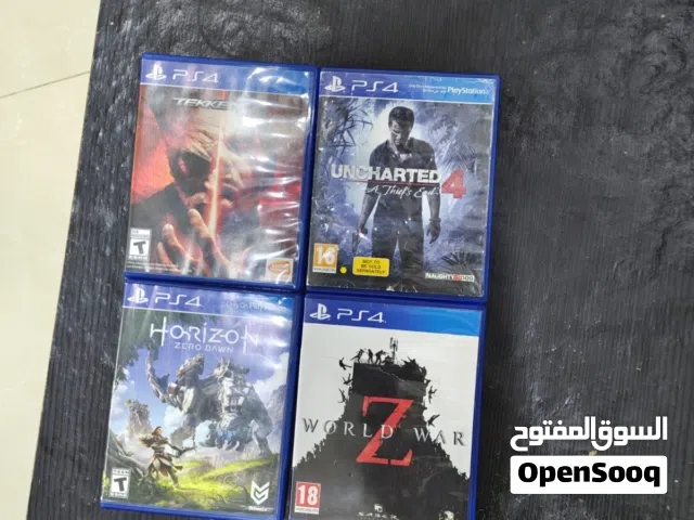 ps 4 cd in brand new condition cd name taken 7 horizon zero down world war z and uncharted 4 not to