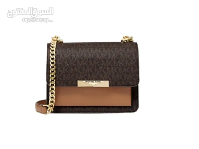 Jade large logo and leather cross body bag