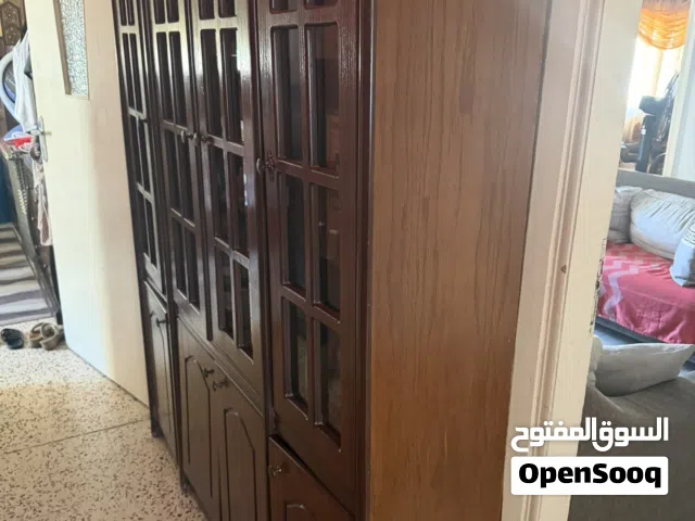 بوفيه خشب لاتيه لون خشبي بني