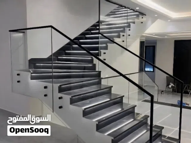 درابزين زجاج شاور زجاج تفصيل زجاج طاولات