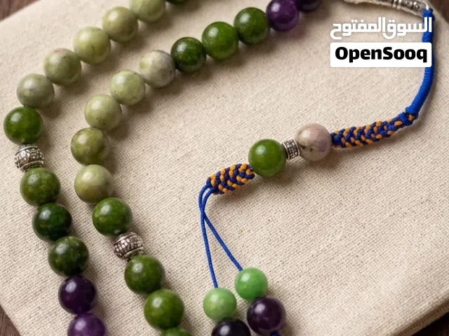 هدايا/ مسبحة حجر طبيعي ، هاند ميد