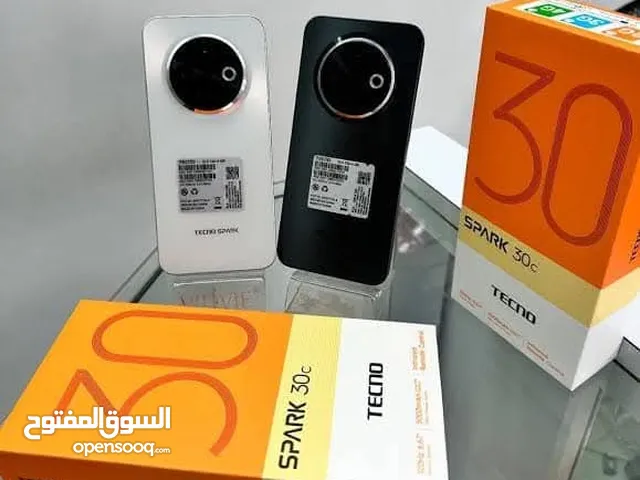 جهاز جديد بالكرتونة Spark 30c رام 8 و 12 جيجا 128 مكفول سنة متوفر توصيل