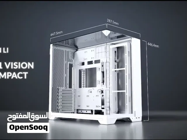 كيس احترافي من Lian Li - تصميم فاخر وجاهز لأقوى التجميعات - اللون الابيض
