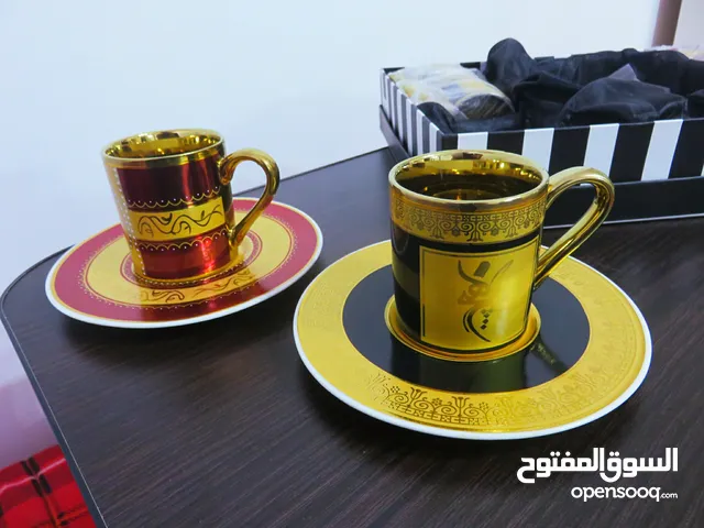 طقم فناجين قهوة مذهب فاخر Golden coffee cups set