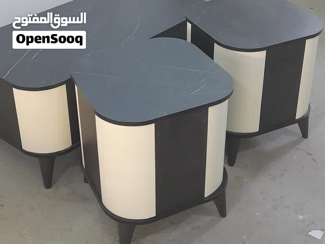 طاولات وسط جميع الوان مقاس حسب الطلب جودة عالية مكون من ثلاث قطع خشب ودهان