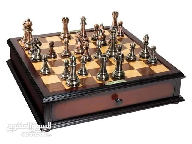 بيع أنواع شطرنج فاخرة يدويّة الصنع – العدد 3 مجموعات بتصاميم خشبيّة، رخاميّة وشرقيّة مميّزة **Chess*