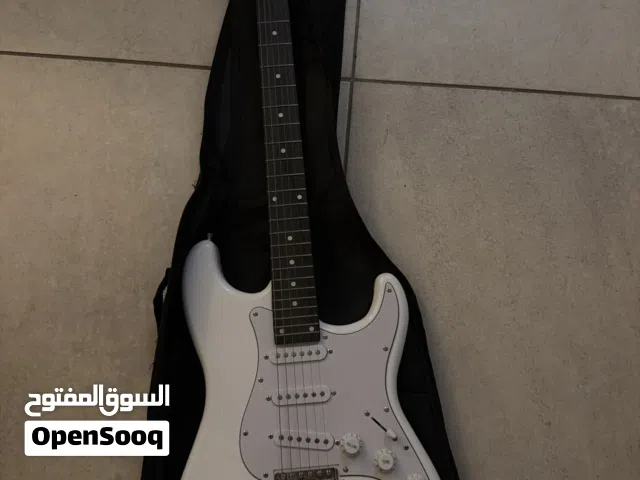 Fitness White Strat-Style Electric Guitar with Soft Case black