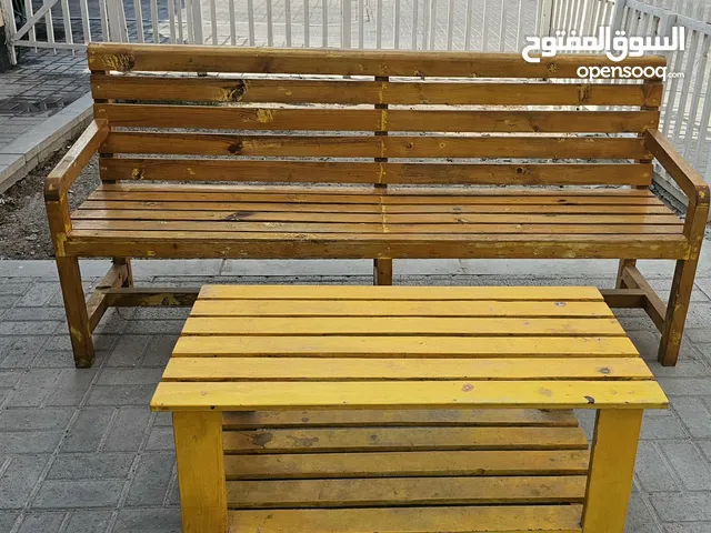 Wood chair and table, custom made very heavy duty, super condition