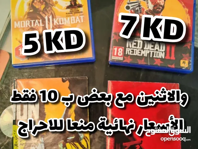 ريد ديد ومورتال الإثنين RDR2 & Mortal Kombat مورتال بحالة ممتازة