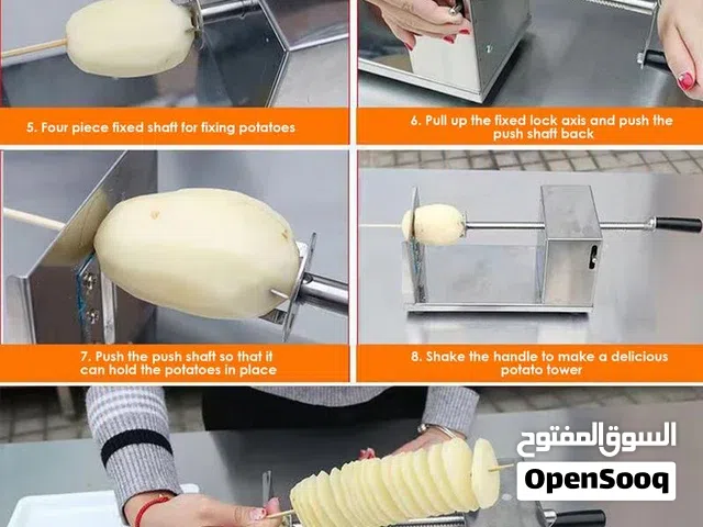 للمطاعم والمنازل قطاعة البطاطس الحلزونية مصنوعة من الاستانليس ستيل وغير قابلة لل