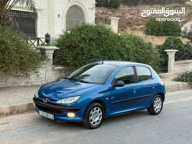 بيجو 206 موديل 2007 فحص لون ازرق مميز مستخدم واحد من 17 سنة سعة المحرك 1600cc قوي واقتصادي