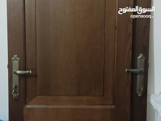 أبواب غرف خشبية عدد 2 بدون إطار للبيع