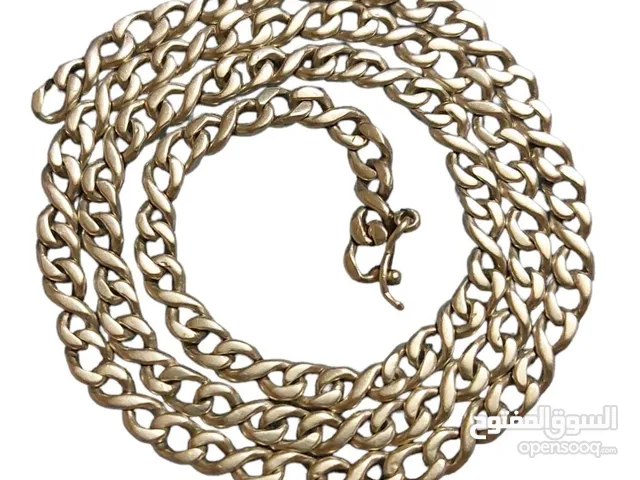 Silver 900 Chain Curb Chain Necklace Bracelet 28inch  Fashion Jewelr سلسله فضه مختومه بثلاثه اختام 