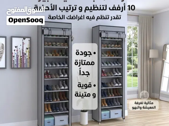 منظم الاحذية قوية و متنية تتحمل كمية كبيرة من الاحذية و الاغراض جودة ممتازة 10 رفوف تنظيم