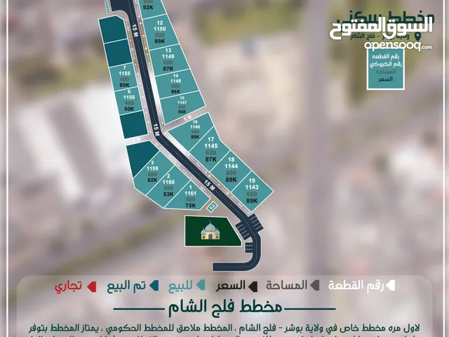 Residential Land for Sale in Muscat Bosher