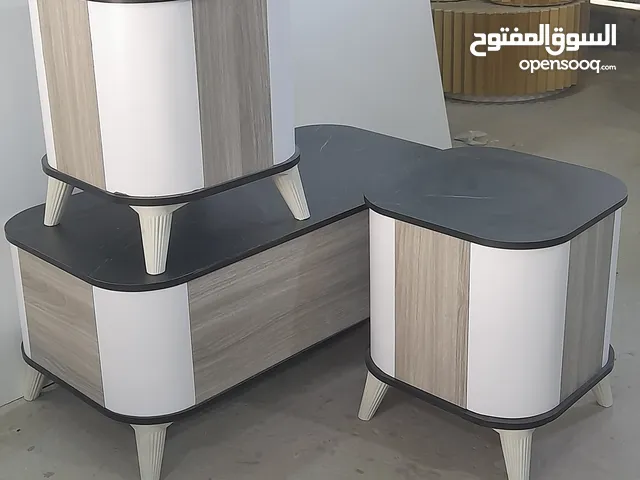 طاولات وسط خشب 18م الون حسب الطلب مكون من ثلاث قطع طاولات واسط جودة عالية
