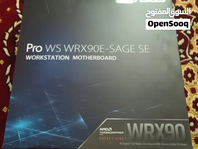 مازر بورد  pro ws wrx90e-sage se workstation motherboard