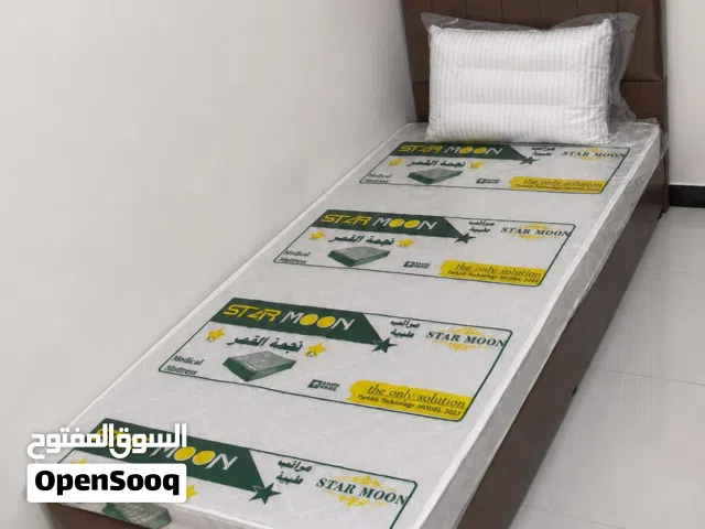 bed with mattress